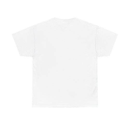 Minimalist Micro-Logo White T-Shirt — Subtle Tiny Script Chest Print